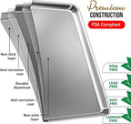 Eatex Aluminum Baking Sheet Set,12 Pack Cookie Sheet Set, 18” x 13” Steel Baking Pan Set, Quality Cookie Sheets for Baking Nonstick, Half Sheet Baking Pans Set, Baking Sheets for Oven, Half Sheet Pan