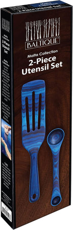 Totally Bamboo Baltique Malta Collection 2 Piece Cooking Utensil Set, Spurtle & Measuring Spoon