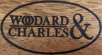 Woodard & Charles Acaica Wood 12" x 5" Serving Bowl Set with Serving Hands, 3 Piece Set