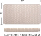 MicoYang Silicone Dish Drying Mat for Multiple Usage,Easy clean,Eco-friendly,Heat-resistant Silicone Mat for Kitchen Counter or Sink,Refrigerator or Drawer Liner Tapioca 4XL 32 inches x 18 inches