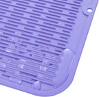 MicoYang Silicone Dish Drying Mat for Multiple Usage,Easy clean,Eco-friendly,Heat-resistant Silicone Mat for Kitchen Counter or Sink,Refrigerator or Drawer Liner Light Purple 2XL 24 inches x 18 inches