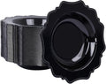 COLOSUS Black Plastic Party Bowls (60 Pack) 12 Oz Disposable Soup/Salad Bowl, Fancy Shatterproof Dinnerware for Catering, Holidays, Weddings, and Everyday Use