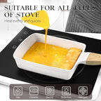 GiPP Japanese Omelette Pan, Tamagoyaki Egg Pan, Nonstick Egg Frying Pan, Rectangle Granite Cookware, PFOS & PFOA Free, White