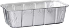 PLASTICPRO [2 Lb 25 Pack Disposable Loaf Pans Aluminum Tin Foil Meal Prep Bakeware - Cookware Perfect for Baking Cakes, Bread, Meatloaf, Lasagna 2 Pound 8.5'' X 4.5'' X 2.25''