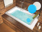 V-TOP Tub Stopper 2 Pack, 6 inches Large Silicone Drain Plug Hair Stopper Flat Suction Cover for Kitchen Bathroom and Laundry