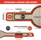 Silicone Bread Sling Dutch Oven - Best Japan Silicone. Non-Stick & Easy Clean Reusable Bread Baking Mat. With Extra Long Handles Bread Baking Sheet Liner, 2 Brown Set for Transferable Dough