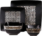 Elama’s Naina 16 Piece Double Bowl Stoneware Dinnerware Set