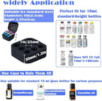 Insulin Fridge Holder Storage Case Insulin Vial Protector Holder Insulin Cooler Travel Case Organizer Fits Standard 10ml U-100 Vials,9-Slot,Black (9 Slots)