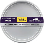 Wilton Aluminum Round Cake Pan, Classic Bakeware for Small Cakes, Durable, Even Heating, Rust-Resistant, Professional Quality, 6 in., Packaging May Vary
