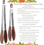 2-pcsTongs for Cooking with Wooden Tips - Nonstick Cooking Tongs & Salad Tongs for Blooming Food，Cooking, BBQ and Tossing Salad - Made of Natural Walnut Wood，Long Style15inch Short Style 11.4inch