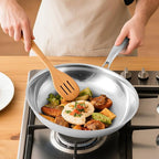 Stainless Steel Pan，Non-Toxic PFAS, PFOA & PTFE Free, Compatible With All Cooktops & Induction Safe, Oven Safe Pan for Searing & Sautéing, Long Lasting Cookware. (12 Inch)