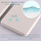 NiuYichee 2 Pcs Water Absorbing Stone Trays, Kitchen/Bathroom Sink Soap Dish, Diatomite Tray Used for Hand Soap & Cosmetic Bottles in The Modern Home, 3.15" W x 8.7" L, White