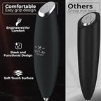 Zulay Kitchen Patented Tornado Triple Whisk Milk Frother with 4 Duracell Batteries – Handheld Foam Maker for Coffee, Lattes, Matcha & Hot Chocolate – Rich, Creamy Froth in Seconds