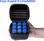 Insulin Fridge Holder Storage Case Insulin Vial Protector Holder Insulin Cooler Travel Case Organizer Fits Standard 10ml U-100 Vials,9-Slot,Black (9 Slots)