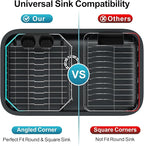 iSPECLE Small in Sink Dish Drying Rack - Stainless Steel Compact Inside Sink Dish Drainer for RV Apartment Kitchen, Rust Resistant, 11.6" W x 13.4" L, Silver