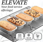 Spare Essentials (35 Pack) 1 Lb Aluminum Foil Mini Loaf Pans - Foil Bread Pans for Baking - Perfect to Bake Individual Bread Loaves, Cakes & Meat - 1 Pound Aluminum Loaf Pans - 6 x 3.5 x 2 Inches