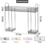 YCIA&DONE Bathroom Countertop Organizer Over The Faucet, Narrow Counter Organizers Above Sink, Table Mounted Faucet Over Sink Shelf for Kitchen, Toilet, Laundry(Smoky Gray)