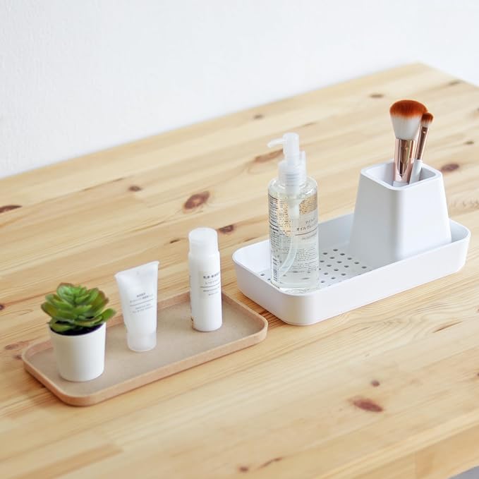 M= MINIMALSCULPT = Boat Multi-Purpose Storage, Sink Caddy, Utensil Holder, Desk Organizer, Toothbrush Holder, Make up Holder (White)
