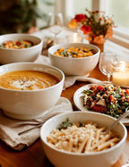 AISBUGUR Ceramic Bowls Set of 6-42OZ Deep Soup Bowls Salad Bowls for Kitchen Microwave & Dishwasher Safe - White Serving Bowls for Cereal, Soup, Pasta, Salad