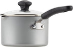 Farberware Cookstart DiamondMax Nonstick Cookware/Pots and Pans Set, Dishwasher Safe, Includes Baking Pan and Cooking Tools, 15 Piece - Silver