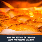 Meegoo Oven Liners for Bottom of Oven, 2 Pack Large Thick Heavy Duty Non-Stick Teflon Oven Mat Set, 15.74"x 23.62" BPA and PFOA Free Oven Floor Protector Liner, Kitchen Friendly Cooking Accessory