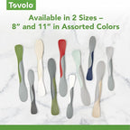 Tovolo Tool for Kitchen Meal Prep to Scoop Spread Slice and Scrape,White/Gray