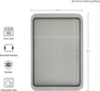 KitchenAid 9x13in Nonstick Aluminized Steel Baking Sheet,Contour Silver,(Pack of 6)