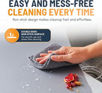Oven Liners for Bottom of Oven - 2 Pack Large Heavy Duty Mats, 17”x25” Non-Stick Reusable Liner for Electric, Gas, Toasters, Grills - BPA & PFOA Free Kitchen Accessory to Keep It Clean (Silver)