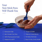 GIR: Get It Right 5-Piece Silicone Ultimate Kitchen Utensils Set - Ladle, Spatula, Flip, Spoon & Spoonula - Non-Toxic Cooking Utensils for Nonstick Cookware, Cooking and Baking - Navy