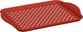 Oggi Anti Slip Serving Tray with Handles- Red Rectangle Tray - Ideal for Eating, Breakfast, Food, Appetizers, Serving, 5504.2, 17.5x11.5''