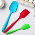 Silicone Spatula 3‑Piece Set Heat Resistant 600°F Non‑Stick Rubber Spatulas with Stainless Steel Core ALLWIN HOUSEWARE Large Spatula, Spoonula & Mini Spatula for Cooking & Baking, Multicolored
