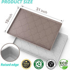SIKADEER 31" x 19" Under Sink Mat Waterproof, Silicone Mat Kitchen Drawer Shelf and Cabinet Liner, Sink Protector for Kitchen Organizers and Storage, Boot Tray Pet Food Mats