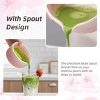 7-Piece Pink Matcha Set, 18oz Gradient Pink Sakura Matcha Bowl with Spout, Bamboo Whisk and Holder, Matcha Kit, Cute Macha Gift Set for Women & Matcha Lovers Starters, Mother's Day Gift
