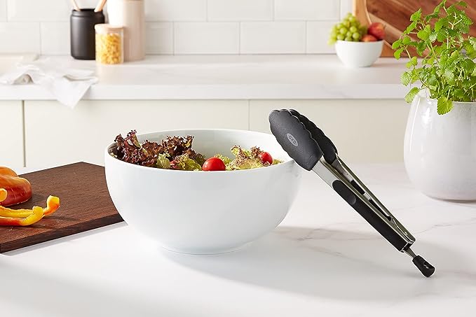 OXO Good Grips 9-Inch Tongs with Silicone Heads,(Pack of 2)