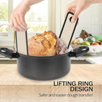 Silicone Bread Sling for Dutch Oven, 2 PCS Non-Stick & Easy Clean Reusable Silicone Bread Baking Mat with Long Handles, Easy to Transfer Sourdough Bread (Oval and Round, Black)