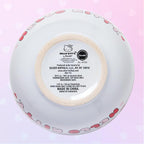 Silver Buffalo Sanrio Hello Kitty Apples and Hearts Doodles Ceramic Ramen Noodle Rice Bowl with Chopsticks, Microwave Safe, 20 Ounces