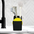 Spacewiser TidyNook Silicone Sink Caddy - Sponge Holder for Kitchen Sink, Dish Brush Holder, Fits Scrub Daddy Sponges, Scrub Mommy, and all Dish Sponges, Compact Kitchen Sinks Organizer Caddy, No Rust