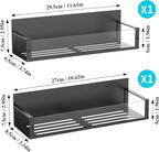 2 Pack Magnetic Spice Storage Rack Organizer for Refrigerator and Oven, Clear Fridge Organizers and Storage