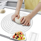 Pastry Dough Mat Silicone Baking Mats for Rolling Out Dough,Kneading Sheet,Silicone Sheet for Kitchen Counter grey, 24 * 32in