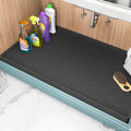 TigeJoy 31" x 19" Under Sink Mats for Kitchen Waterproof, Leak-Proof Silicone Mat Sink Protector and Cabinet Liner, Kitchen Essentials Organizer and Storage, Boot or Shoe Tray, Pet Feeding Mat