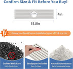 Faucet Mat for Kitchen Sink, Water Absorbent Kitchen Faucet Mat, Durable Sink Splash Guard with Raised Feet, Diatomite Fast Drying Kitchen Sink Faucet Mat, Bathroom Stone Drying Tray for Counter