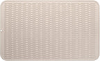 MicoYang Silicone Dish Drying Mat for Multiple Usage,Easy clean,Eco-friendly,Heat-resistant Silicone Mat for Kitchen Counter or Sink,Refrigerator or Drawer Liner Tapioca 3XL 28 inches x 18 inches
