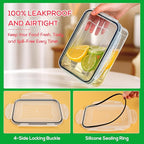 62PCS Thicker Food Storage Containers with Lids Airtight Leakproof, BPA Free Plastic Kitchen Food Storage Containers, Stackable Reusable Meal Prep Food Containers with Lids, Freezer Microwave Safe