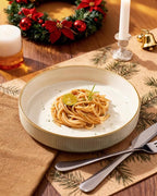 famiware Star 7.5" Pasta Bowls Set, Salad Bowl Set of 4, Double Reactive Glaze, Stackable, Ideal for Your Friend for Housewarming, Festivals, White