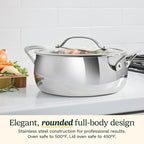 Cuisinart PureClad™ Triple Ply Stainless Steel 4.5 Qt. Dutch Oven w/Cover, PCT3545-24