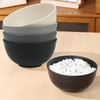 Unbreakable Wheat Straw Cereal Bowls Set of 4, 24 oz Microwave and Dishwasher Safe Lightweight Soup and Salad Bowl Sets, Reusable Dessert Bowls for Rice, Pasta, Snack, Fruit, BPA Free
