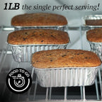 Spare Essentials (35 Pack) 1 Lb Aluminum Foil Mini Loaf Pans - Foil Bread Pans for Baking - Perfect to Bake Individual Bread Loaves, Cakes & Meat - 1 Pound Aluminum Loaf Pans - 6 x 3.5 x 2 Inches