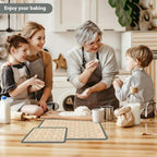 Macaron Silicone Baking Mats, 3 PCS Non Stick Macaroon Mat Silicone for Macarons, Cookie, Pastry, Gray