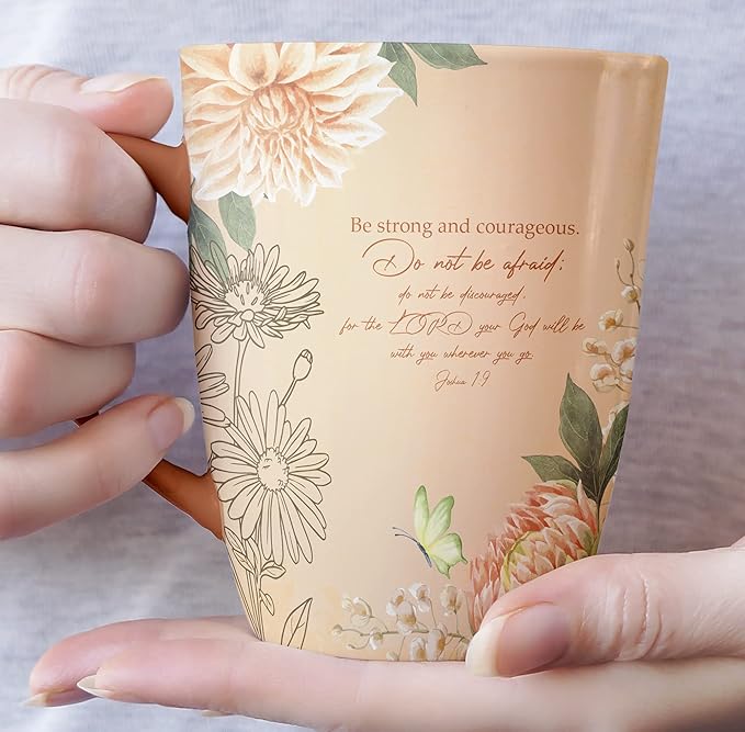 BTaT- Christian Coffee Cups, Set of 6, 12oz, Bible Verse Mugs, Christian Mugs, Scripture Coffee Cups
