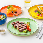 vancasso Bonita Dinnerware Sets 18 Pieces, Stoneware Dishes Set for 6, Plates and Bowls Set, Dinshwasher and Microwave Safe, Multicolor